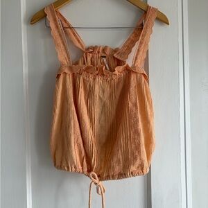 Free People Apricot Lace Camisole